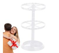 Soporte para pendientes, soporte giratorio de 2 niveles, organización del hogar, joyeros y organizadores para familiares, amigos, bodas, cumpleaños