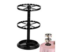 Soporte para pendientes, soporte giratorio de 2 niveles, torres de joyería, suministros de ropa, organización del hogar para Navidad, Día de la Madre