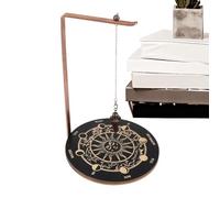 Soporte para Péndulo - Porta Cristales De Madera para Exhibición De Piedras | Soporte Decorativo Wiccano para Meditación, Adivinación, Sanación Espiritual, Altar De Brujería, Tarot, Energía, Colgador
