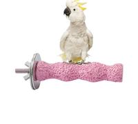 Soporte para Percha de Calcio para Loros: Piedra de molienda de Pico Mineral, para Recortar Patas de Superficie Rugosa Natural con carbonato nutritivo | Juguete para Masticar Molar para cacatúa,