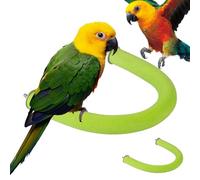 Soporte para Percha para Loros en Forma de U - Soporte para pájaros con Perca para Loros - Juguete Reutilizable para Mascotas, Plataforma para pájaros, Palo Limpio para moler Patas de Arena Tsuchiya