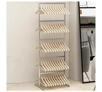 Soporte para perchas de ropa, estante de almacenamiento para perchas, apilador de perchas, soporte organizador de metal, soporte de almacenamiento para perchas comerciales al por menor