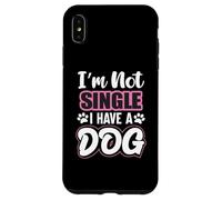 Soporte para Perros con Texto en inglés «Im Not Single I Have A Dog/Dog/Mum/Dog Carcasa para iPhone XS MAX