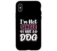 Soporte para Perros con Texto en inglés «Im Not Single I Have A Dog/Dog/Mum/Dog Carcasa para iPhone X/XS