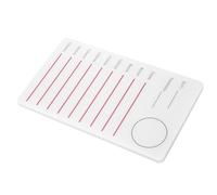 Soporte para Pestañas de Injerto de Gran Tamaño, Paleta, Soporte para Extensión de Pestañas, Almohadilla de Silicona, Herramienta de Maquillaje (Mesa de pestañas individual XL)