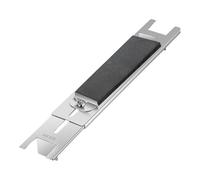 Soporte para piedra de afilar, soporte para piedra de afilar, pieza pequeña y sólida, longitud del fregadero 11,22"-16,53", placa de acero corta, depósito de piedra de afilar ajustable para piedra de