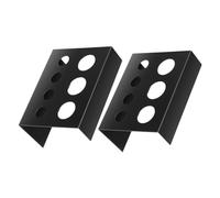 Soporte para Pigmento de Tatuaje Negro de Hierro, 7 Orificios, 2 Piezas