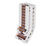 Soporte para Pilas para 10 Pilas AA y 10 AAA, Organizador de Almacenamiento de batería, dispensador de Pilas montado en la Pared, Organizador de Pilas AA y AAA (no Incluye baterías)
