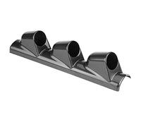 Soporte para piloto de triple medidor de fibra de carbono universal, conjunto de medidores de 52 mm/2" para automóviles con volante a la izquierda, soporte de plástico ABS de alta