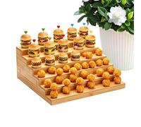 Soporte para pinchos con 6 niveles para servir frutas | Pizarra expositora para aperitivos, frutas, verduras, carne, queso, cóctel, fiesta, catering, barbacoa, bufé, evento