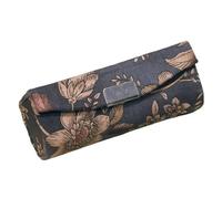 Soporte para pintalabios Estuche for lápiz Labial Estuche portátil for lápiz Labial Joyas for lápiz Labial con Espejo Porta lápiz Labial con Flores Vintage(Blue)