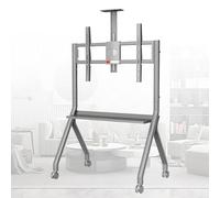 Soporte para Pizarra Digital Ajustable en Altura con Ruedas para Pizarra interactiva y TV, Soporte de Suelo móvil con Bandeja para cámara para Uso en la Oficina en casa y en el Aula - Platea