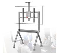 Soporte para Pizarra interactiva de Altura Ajustable, para televisores de 42 a 75 Pulgadas y pizarras interactivas de 55 a 100 Pulgadas, para aulas y oficinas (Gris, 100 Pulgadas).