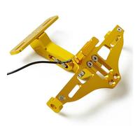 Soporte para Placa De Matrícula, Soporte para Número De Marco, Placa para Motocicleta para MT07 para MT-07 para MT 07 2005 2006 2015-2020 Portamatrículas(Gold)