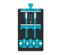 Soporte para placa PCB, plataforma de soldadura, abrazadera fija de doble ranura para reparación de soldadura de placa de circuito