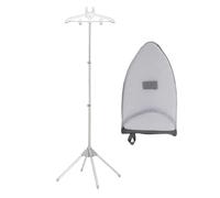 Soporte para plancha de vapor, soporte plegable para ropa, altura ajustable y giratoria, soporte para accesorios para secado textil para el hogar y suministros de hotel