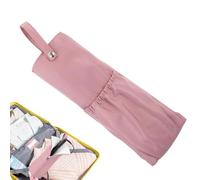 Soporte para plancha plana y rizador, soporte para hierro colgante, resistente al agua, bolsa de viaje para almacenamiento de herramientas de planchado para peinar el cabello, Rosa claro, Refer to