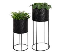 Soporte para plantas 2 uds, soporte para macetas, estante metálico para flores