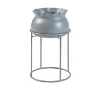 Soporte para plantas assen con macetero metal 38xø24cm - gris [en.casa]
