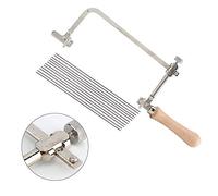 Soporte para Plantas Colgantes,Sierra de Acero para carpintería de Bricolaje,Herramienta de joyería con Mango de Madera Que Hace el Equipo de Mango de Corte Sie