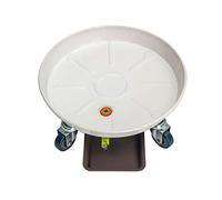 Soporte para Plantas con Ruedas, Placa De Acero Resistente, Ajustable Y con Ruedas, Ideal para Mover Macetas Y Jardineras En Interiores(White-22)
