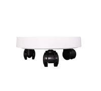 Soporte para Plantas con Ruedas - Soporte Redondo para macetas y Bandeja de Agua para Uso Interior/Exterior - Carrito móvil para Plantas y Flores en Maceta - Base de jardín versátil