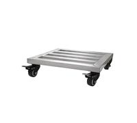 Soporte para plantas de acero inoxidable con ruedas, carrito rodante resistente para almacenamiento multiusos en el hogar, cocina, jardín