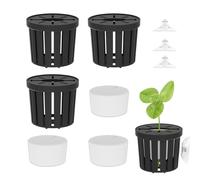 Soporte para Plantas De Acuario - 4 Ventosas para Soporte De Cultivo En Agua - Macetas para Plantas De Pecera - para Pecera Betta Camarones Agua Dulce Terrario Decoracion Hogar Lugar De Trabajo