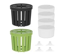 Soporte Para Plantas De Acuario - Tazas De Cultivo De 4 Piezas | Decoraciones De Paisajes Acuáticos, Equipo De Terrario De Agua Dulce, Herramienta De Jardinería Para Peceras, Ecosistema Acuático Salud