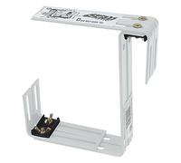 Soporte para plantas de balcón tipo D (Blanco, Ajustables en 2 posiciones, 2 ud.)