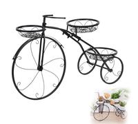 Soporte para Plantas de Bicicleta Vintage,Macetero de Hierro con 3 Cestas