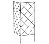 Soporte para plantas de jardinería, diseño plegable de hierro para flores trepadoras, elige entre 2 o 3 opciones (20 x 53 cm, 2 piezas)