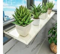 Soporte para Plantas, Estante para Plantas de alféizar de Ventana, Organizador Que Ahorra Espacio con Valla de Seguridad, Percha extraíble para Gatos para Cocina/balcón, 50x20cm (19.7"x7.9")