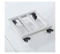 Soporte para Plantas Giratorio de Acero Inoxidable de 360° con Ruedas - Carrito móvil para Flores para Uso Interior y Exterior, Base Cuadrada Duradera para macetas.