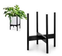 Soporte para plantas moderno de mediados de siglo Fox & Fern: soporte elevado de bamb para macetas de hasta 30 cm de ancho (no incluido); soport