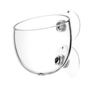 Soporte para Plantas para pecera - Acuario en Maceta de 1,97 x 2,36 x 2,76 Pulgadas | Decoración de Acuario, Tazas acuáticas de Vidrio con ventosas, Soporte para pecera Viva, macetero acuático,
