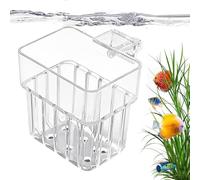 Soporte para Plantas para pecera - Maceta Colgante Transparente | hidropónico de Acuario | Cesta de Cultivo para decoración Interior del hogar y Lugar de Trabajo