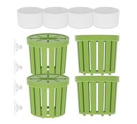 Soporte Para Plantas Para Pecera, Maceta Para Plantas Acuáticas De 4 Piezas, Ventosas Hidropónicas, Copas De Cultivo De Vidrio | Macetero Transparente Para Acuario, Terrario De Agua Dulce, Betta, Cama