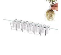 Soporte para Plantas para peceras - Soporte con Clip | Estructura de Transparente con Fuerte Agarre de succión, función de posición Flotante, Accesorio de sumergi