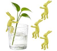 Soporte para plantas y plantas perennes, diseño de conejo, 3 unidades para | Adecuado para brotes, brotes, jardín de botellas y plantas aéreas. Accesorios prácticos. Ideal para uso diario.