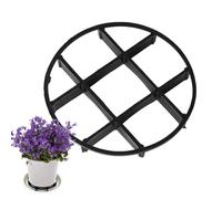 Soporte para platillo para plantas, resistente a la intemperie, elevador de pies a nivel de maceta, marco de soporte de elevación, escurridor de bandeja para macetas para balcón, patio, porche, jardín