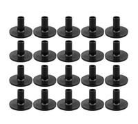 Soporte para platillos accesorios - 3,7 cm mangas cortas de | Heavy Wear Resistant Thread Guard Plugs | 20 unidades de capilla musical orquesta negra protección platillos de metal contacto