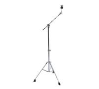 Soporte para Platillos con Pluma, Soporte para Platillos con Patas de Goma Antideslizantes, Altura Ajustable de 23,2 a 47,2 Pulgadas, Soporte Recto para Platillos Plegable