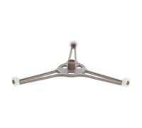 Soporte para Plato Microondas Balay Ruedas, Plástico Marrón | Anillo Giratorio para Microondas, Triple Brazo Rodillos, 16mm de Altura, Cambio sin Herramientas