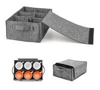 Soporte para Platos de Fieltro, Organizador de Tazas y Portavasos de Fieltro para Camping, Caravanas y Barcos