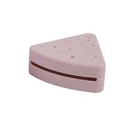 Soporte para polvos con forma de triángulo de silicona inastillable para maquillaje en polvo, estuche de viaje