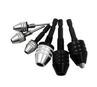 Soporte para portabrocas de 0,3 a 8 mm, mini taladro sin llave, adaptador de portabrocas eléctrico autoapretable, accesorio de pinza de vástago hexagonal de 1/4 pulgadas, convertidor de cambio rápido