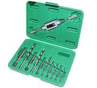 Soporte para portabrocas de 11 piezas, extractor de tornillos, taladro removedor de pernos rotos con reparación de máquina de alta dureza, cabeza de 3 mm a 10 mm con juego de herramientas de soporte
