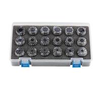 Soporte para portabrocas ER8 ER11 ER16 ER20 ER25 ER32 ER40 pinza de resorte AA de alta precisión 0.008 mm CNC para herramientas de fresado CNC Torno de máquina de grabado (AA ER32-9 piezas)