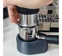 Soporte para portafiltro de espresso con base antideslizante para apisonar consistentemente, compatible con Es601/655 Over 701 10,4 x 8 x 1,65 pulgadas, color negro para soporte de manipulación de